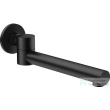   Deante CASCADA ívelt kádkifolyó 215 mm, mozgatható, fekete NAC_N87K