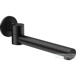   Deante CASCADA ívelt kádkifolyó 215 mm, mozgatható, fekete NAC_N87K