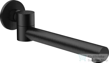 Deante CASCADA ívelt kádkifolyó 215 mm, mozgatható, fekete NAC_N87K