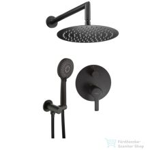   Deante Arnika falsík alatti csaptelep 2 fogyasztós szett, matt fekete NAC N9QP