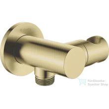   Deante SILIA sarokcsatlakozó kézizuhany tartóval, szálcsiszolt arany NAC_R57K