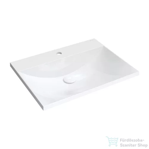Omnires NAXOS M+ 60x46 cm-es beépíthető mosdó, fehér NAXOSF600BP