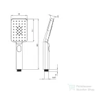 Deante ALPINIA  zuhanyszett, nero NGA_N41K