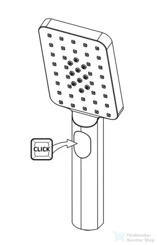 Deante ALPINIA 3-funkciós kézizuhany, fekete NGA_N51S