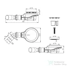 Deante Easy-clean felülről tisztítható zuhanytálca szifon, 90mm, króm NHC_029C