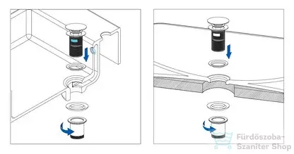 Deante click-clack mosdó leeresztő univerzális, fehér NHC_A10U