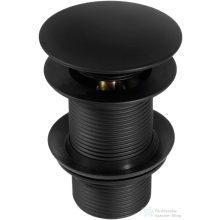   Deante click-clack mosdó leeresztő, túlfolyó nélkül, matt fekete NHC B10A