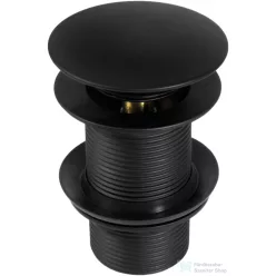   Deante click-clack mosdó leeresztő, túlfolyó nélkül, matt fekete NHC B10A