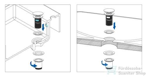 Deante click-clack mosdó leeresztő univerzális, sárgaréz NHC_M10U