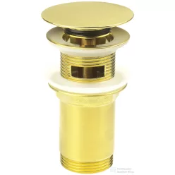   Deante click-clack mosdó leeresztő univerzális, szálcsiszolt arany NHC_R10U