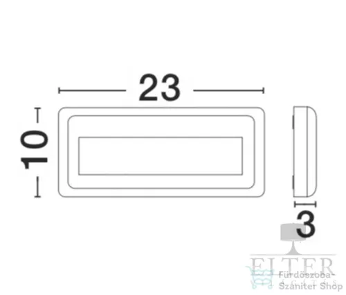 Nova Luce Pulsar LED kültéri fali lámpa, 320Lm, 3000K, IP54 NL-812102