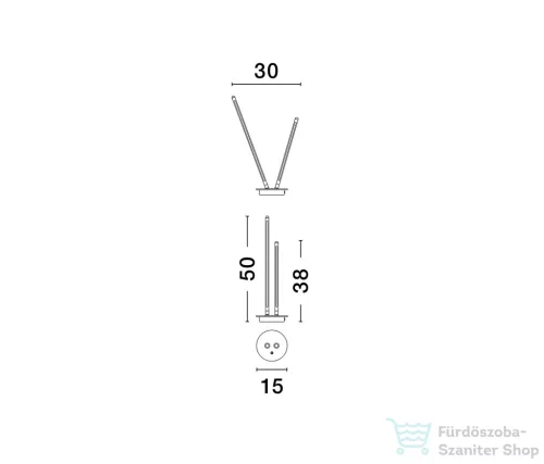 Nova Luce Intec LED asztali lámpa NL-9002063