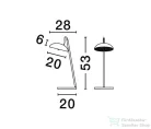 Nova Luce Flute LED asztali lámpa NL-9006102
