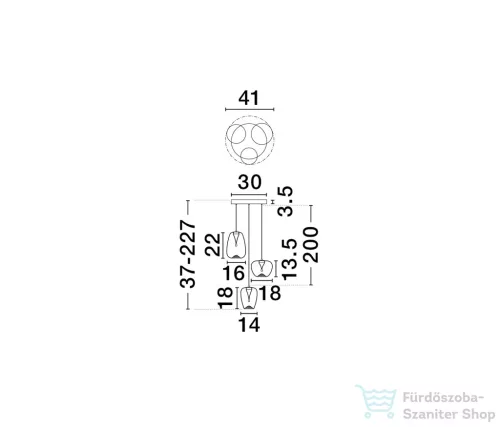 Nova Luce Oblo LED függesztett lámpa NL-9009176