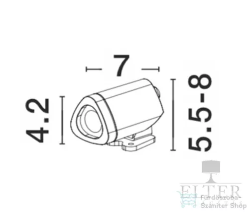 Nova Luce Mini LED kültéri hangulatvilágítás, 180Lm, 3000K, IP65 NL-9010004