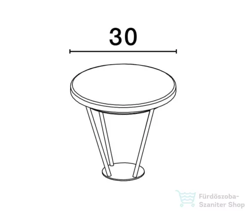 Nova Luce Virtus LED kültéri állólámpafej NL-9030573