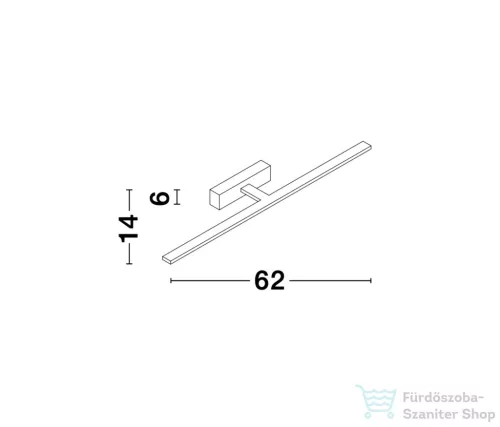 Nova Luce Mondrian LED fürdőszobai fali lámpa NL-9053201