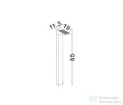 Nova Luce Tek LED mozgásérzékelős, napelemes kültéri állólámpa NL-9136461