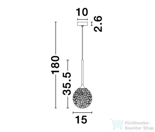 Nova Luce Mirano függeszték NL-9160211