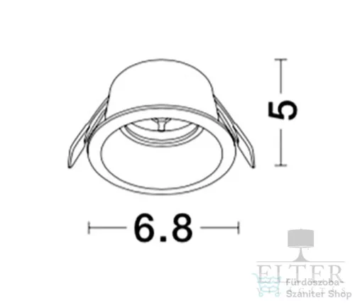 Nova Luce HAP beépíthető lámpa NL-9174152