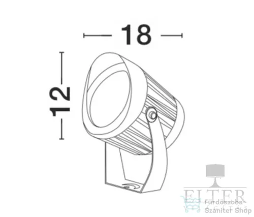 Nova Luce North LED kültéri hangulatvilágítás, 1500Lm, 3000K, IP65 NL-9240678
