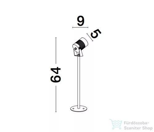 Nova Luce Fend kültéri LED állólámpa NL-9271433
