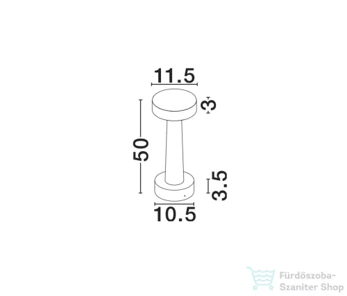Nova Luce Cram LED kültéri állólámpa NL-9540272