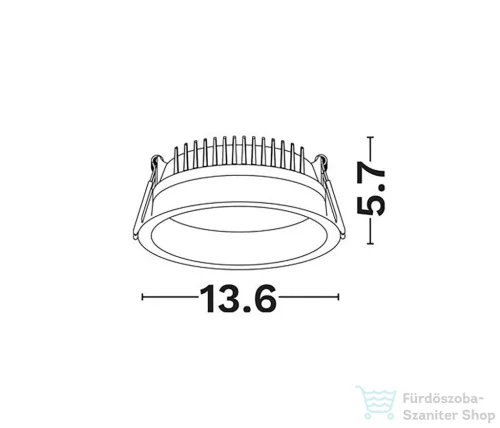 Nova Luce Fati LED álmennyezetbe süllyeszthető spotlámpa NL-9844065