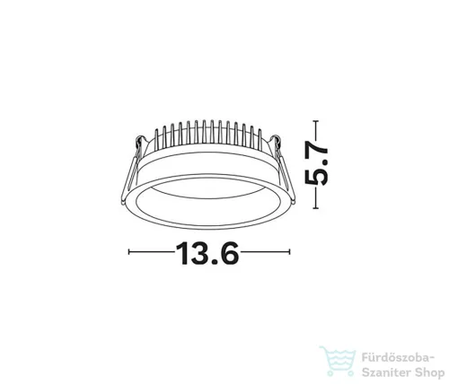 Nova Luce Fati LED álmennyezetbe süllyeszthető spotlámpa NL-9844067