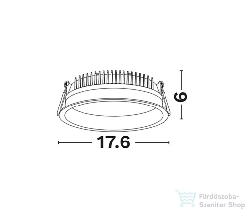 Nova Luce Fati LED álmennyezetbe süllyeszthető spotlámpa NL-9844070