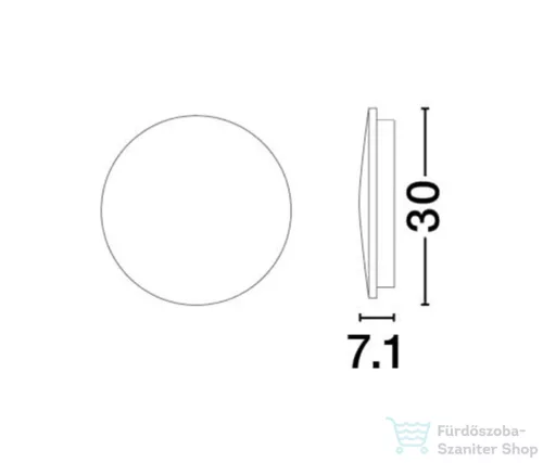 Nova Luce Valno kültéri LED fali lámpa NL-9923417