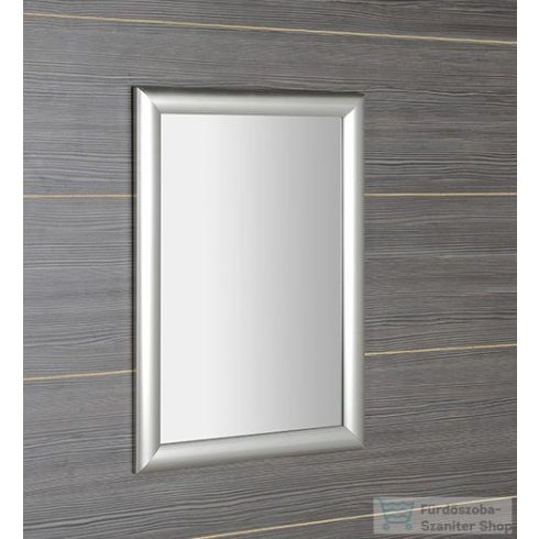 Sapho ESTA tükör fa kerettel, 580x780mm, ezüst csíkos (NL395)