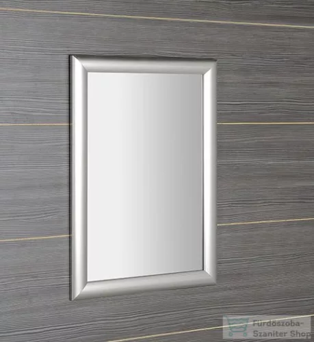 Sapho ESTA tükör fa kerettel, 580x780mm, ezüst csíkos (NL395)