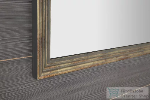 Sapho DEGAS tükör fa kerettel, 716x916mm, fekete/antik bronz (NL730)