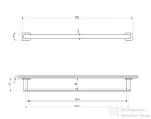 Omnires NELSON 62 cm-es törölközőtartó, króm NL80216CR