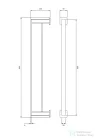 Omnires NELSON 62 cm-es dupla törölközőtartó, króm NL80226CR