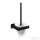 Omnires NELSON fali WC kefe, matt fekete NL80620BL