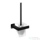 Omnires NELSON fali WC kefe, matt fekete NL80620BL
