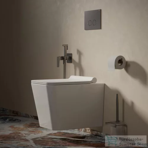 Omnires NELSON fali WC kefe, szálcsiszolt grafit NL80620GR
