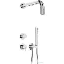   Deante SILIA falsík alatti zuhanyszett, csapteleppel, fejzuhannyal, króm NQS_09XK