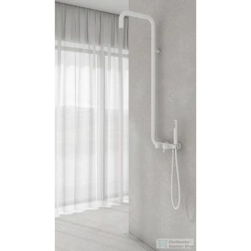Deante SILIA zuhanyoszlop, csapteleppel, fejzuhannyal, fehér NQS_A4XM