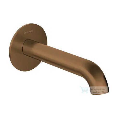 Deante Silia kifolyócső kádhoz és mosdóhoz 160 mm, szálcsiszolt bronz NQS_C80K