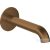 Deante Silia kifolyócső kádhoz és mosdóhoz 160 mm, szálcsiszolt bronz NQS_C80K
