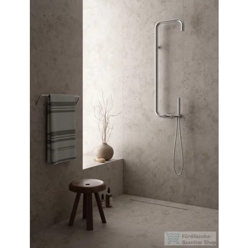 Deante SILIA zuhanyoszlop, csapteleppel, fejzuhannyal, szálcsiszolt acél NQS_F4XM