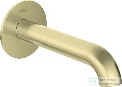Deante Silia kifolyócső kádhoz és mosdóhoz 160 mm, szálcsiszolt arany NQS_R80K