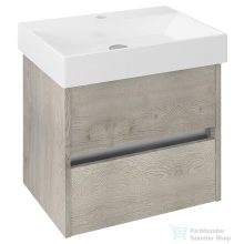   Sapho NIRONA mosdótartó szekrény, 2 fiókkal, 57x51,5x43cm, mokka tölgy (NR060-1212)