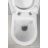 AQUALINE NERA Fali WC, 35,5x50cm (NS952)