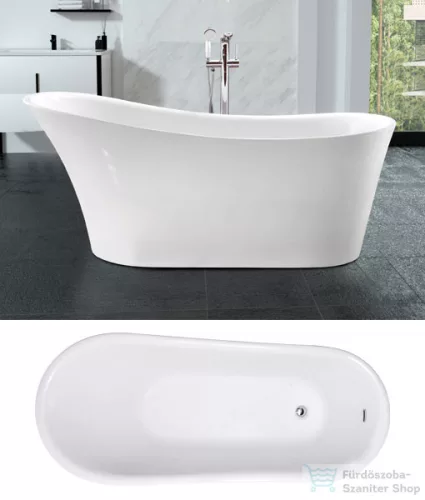 N-smart MIRA 170x74x72 cm akril szabadonálló kád
