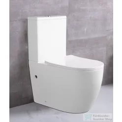   Niwell LINETT kombi WC ajándék ülőkével, hátsó kifolyású, fehér NWSZ-LIN5134