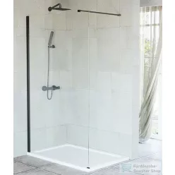 Niwell FELICIA Black walk-in zuhanyfal 90×195 cm